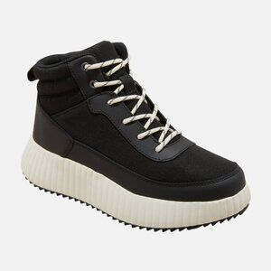 Universal Thread Shyla Platform Hiker Boots Black Womens 8 Water Repellent